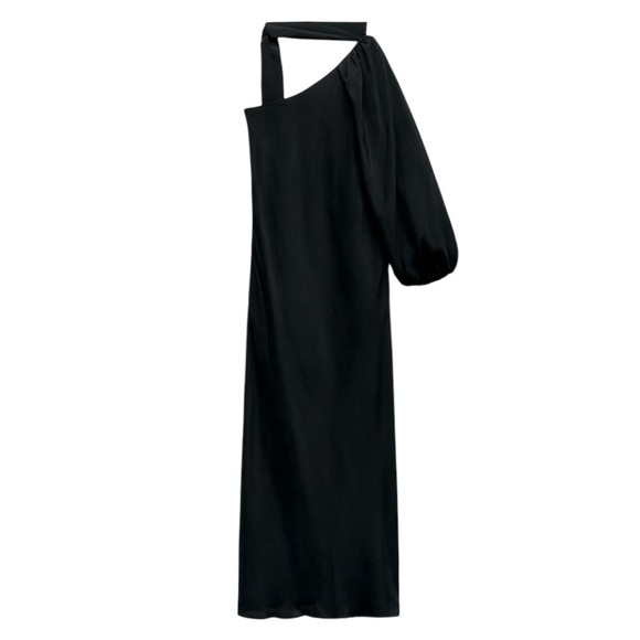 Zara Studio Limited Edition Asymmetrical Maxi Dress - Picture 10 of 16
